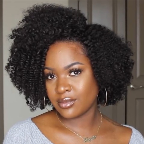 Halloween Special Sales | 2021 New Look Like Natural Hair Afro Curly Wig