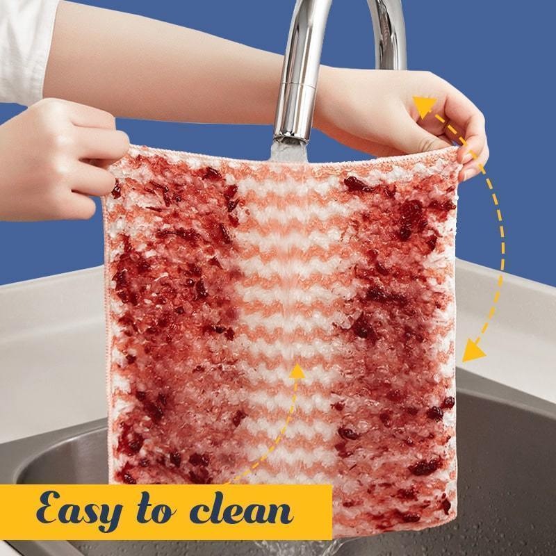 🌴Summer Hot Sale 48% OFF🌴- Microfiber Cleaning Rags(4 pcs/Pack)(BUY 2 GET 1 FREE)