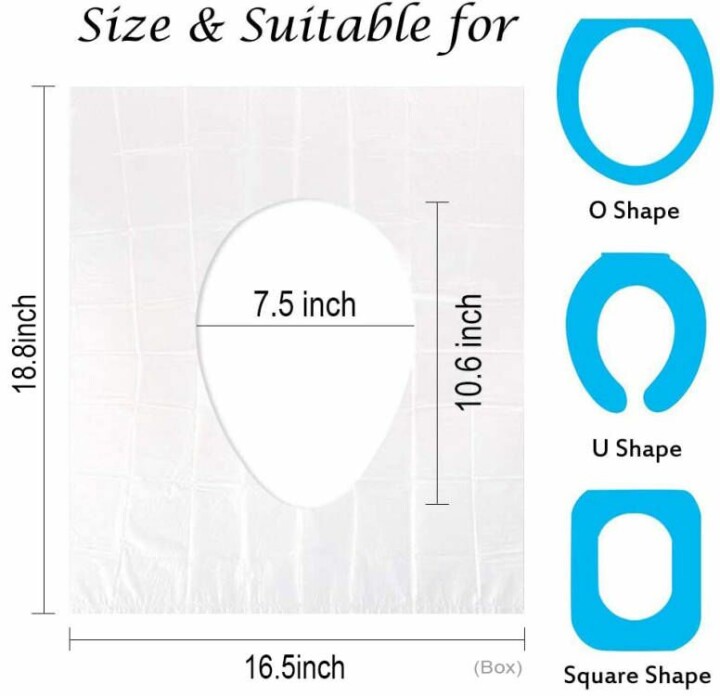 🔥BUY 2 GET 1 FREE(Add 3 Pcs To Cart)🔥Biodegradable Disposable Plastic Toilet Seat Cover