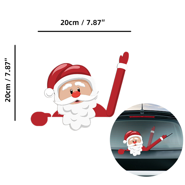 Santa-04 Car Wiper Sticker
