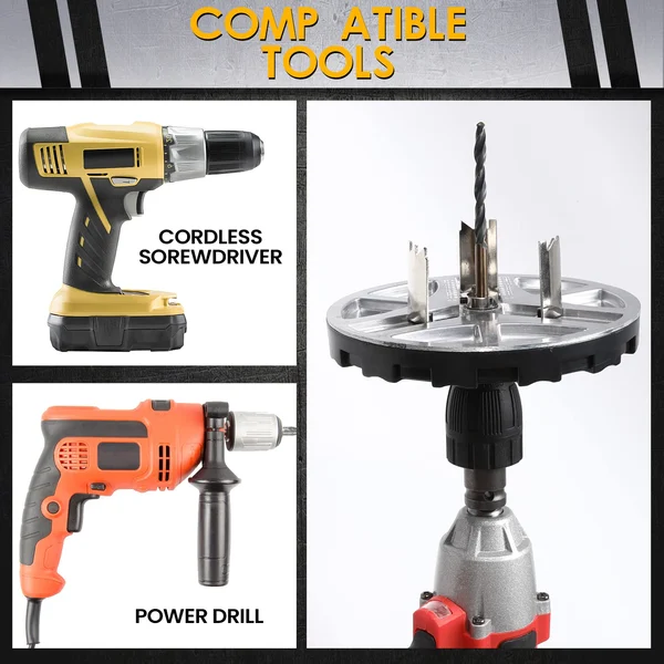 💖Buy 2 Free Shipping🔥Adjustable Punching Saw Drill Tool