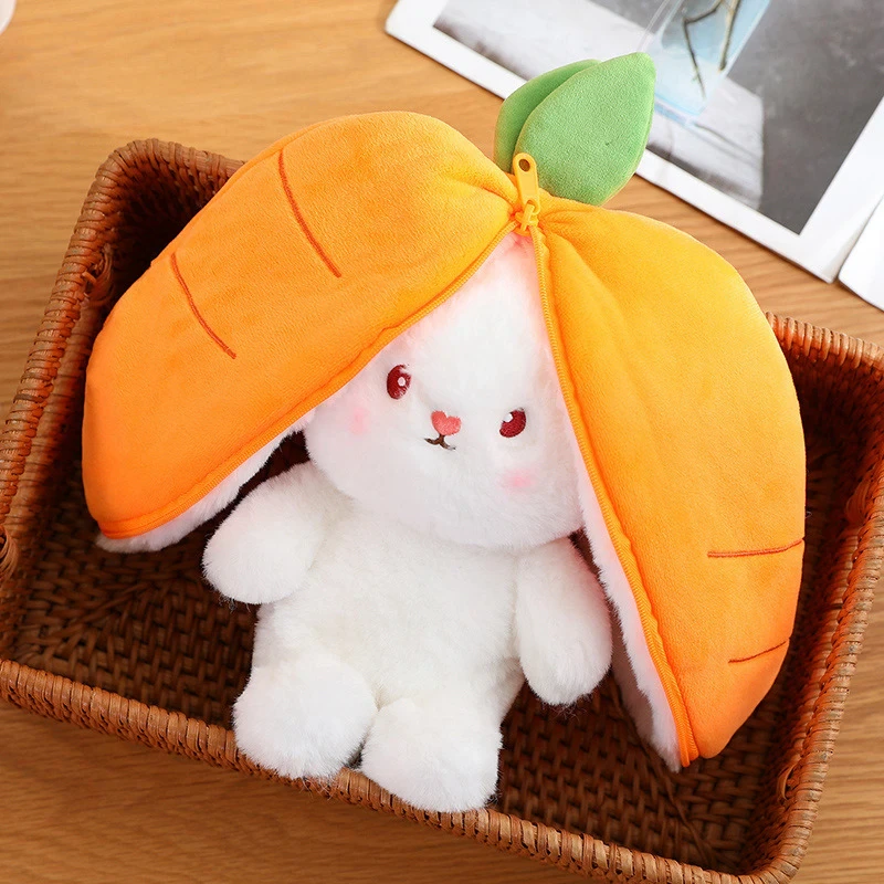 Funny Doll Strawberry Bunny Carrot Rabbit Plush Toy