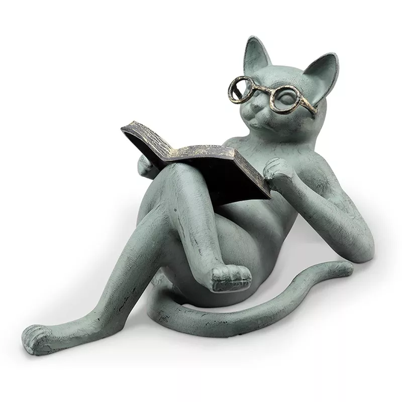 💖Summer Hot Sale-50%Off🔥Literary Cat  Statue