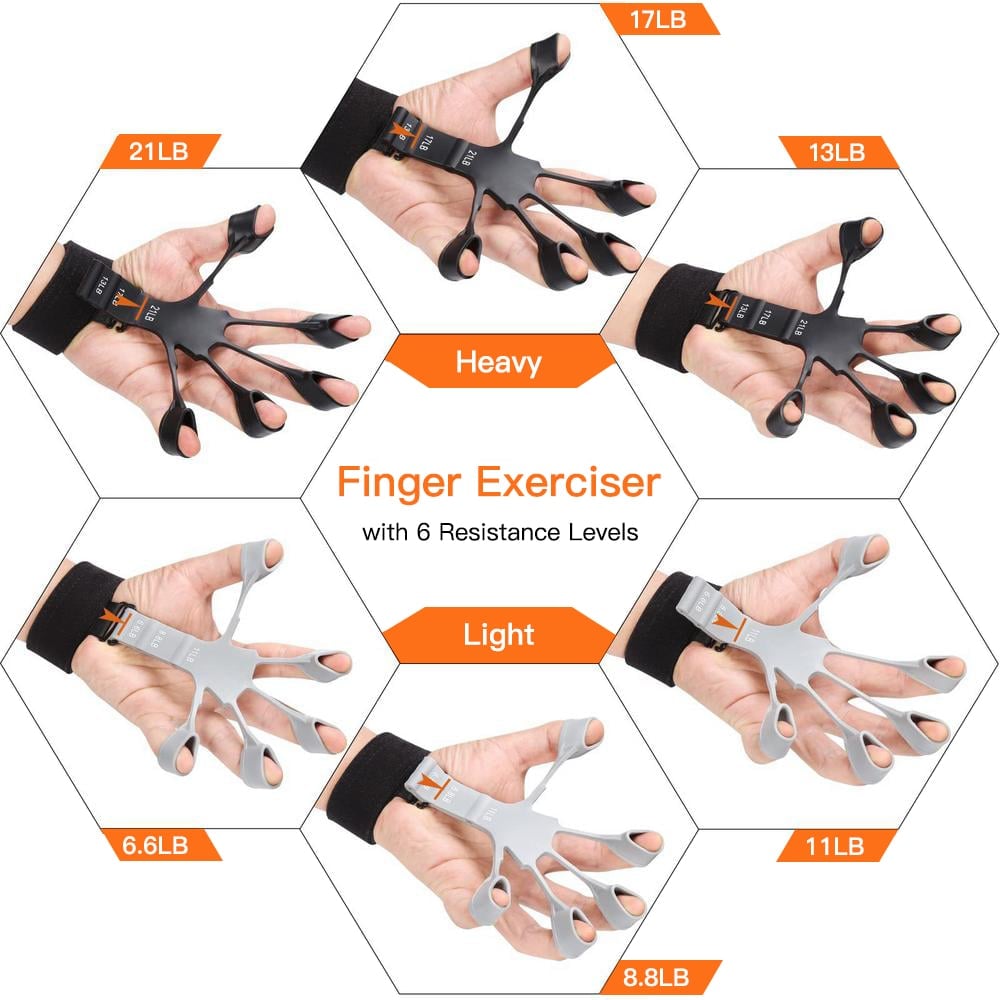 (⚡Last Day Promotion 70% OFF)🔥6 Resistant Level Finger Exerciser