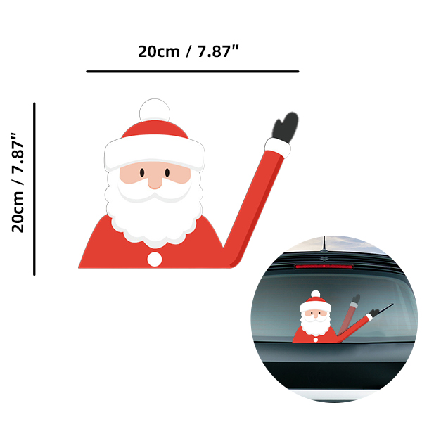 Santa-07 Car Wiper Sticker