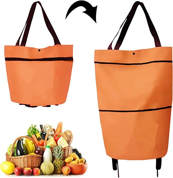 2 In 1 Foldable Shopping Cart