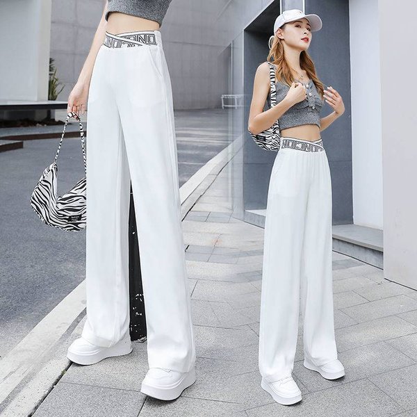 🔥Summer Hot Sale 50% OFF-Ice Silk High Waist Wide-leg Pants（Buy 2 Free Shipping）