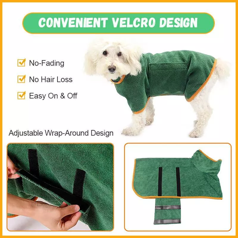 🎅Early Christmas Sales 50% Off 🎁Super Absorbent Pet Bathrobe