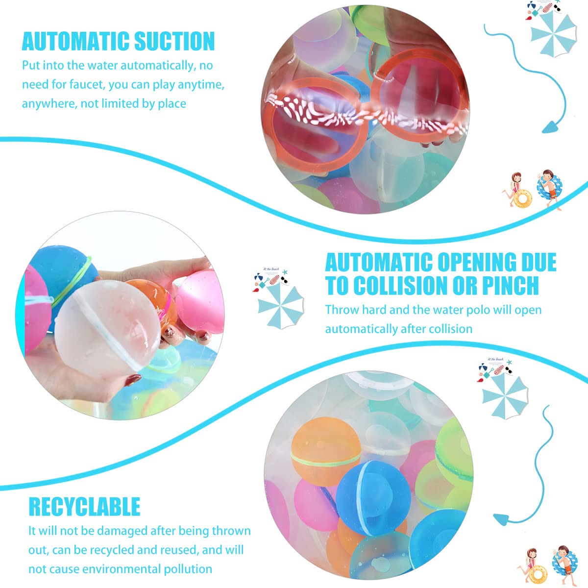 Reusable Water Absorbent Splash Ball Toys