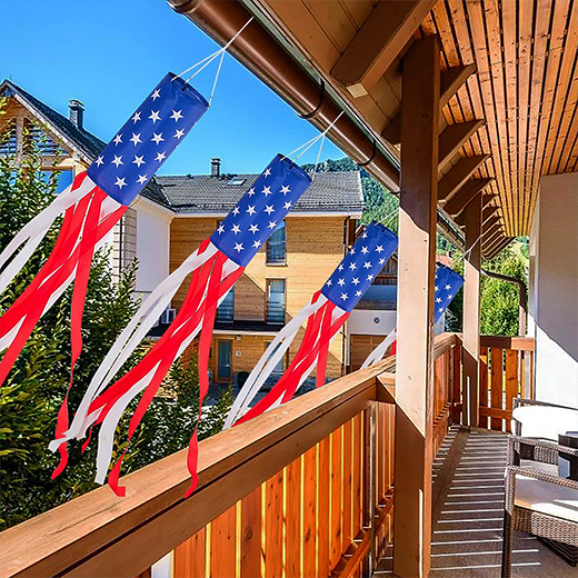 U.S. Flag Embroidered Windsocks