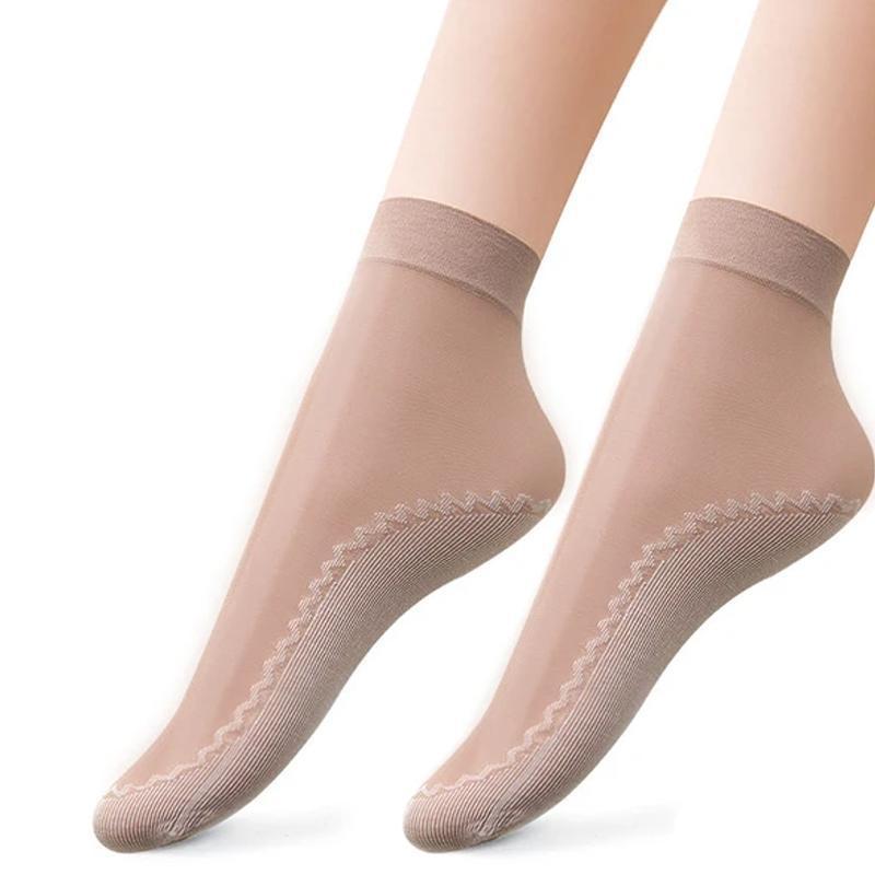 🔥Buy 1 Get 1 Free🔥Silky Anti-Slip Cotton Socks (5 pairs)