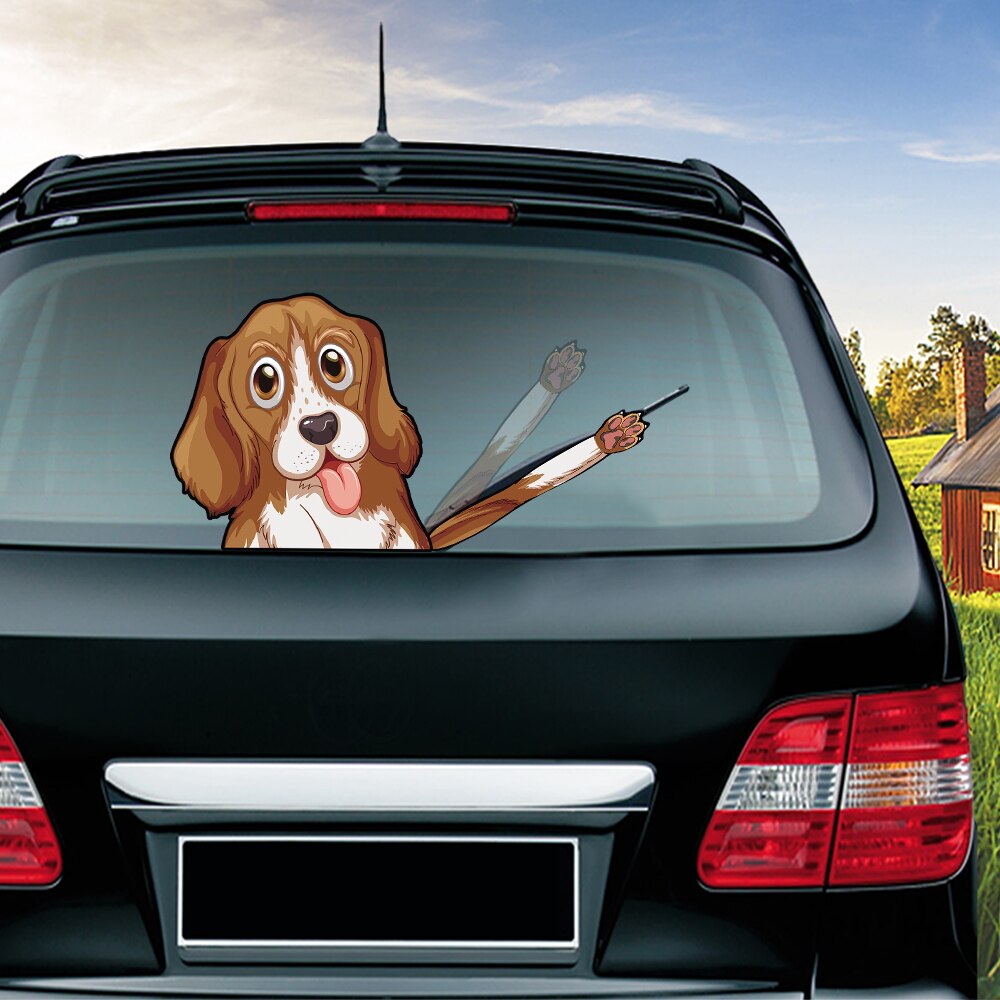 Beagle Car Wiper Sticker