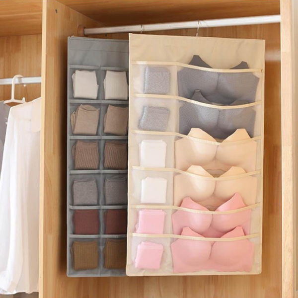 💖Buy 3 Get 3 Free!💖Dual Sided Wall Shelf Wardrobe Storage Bags