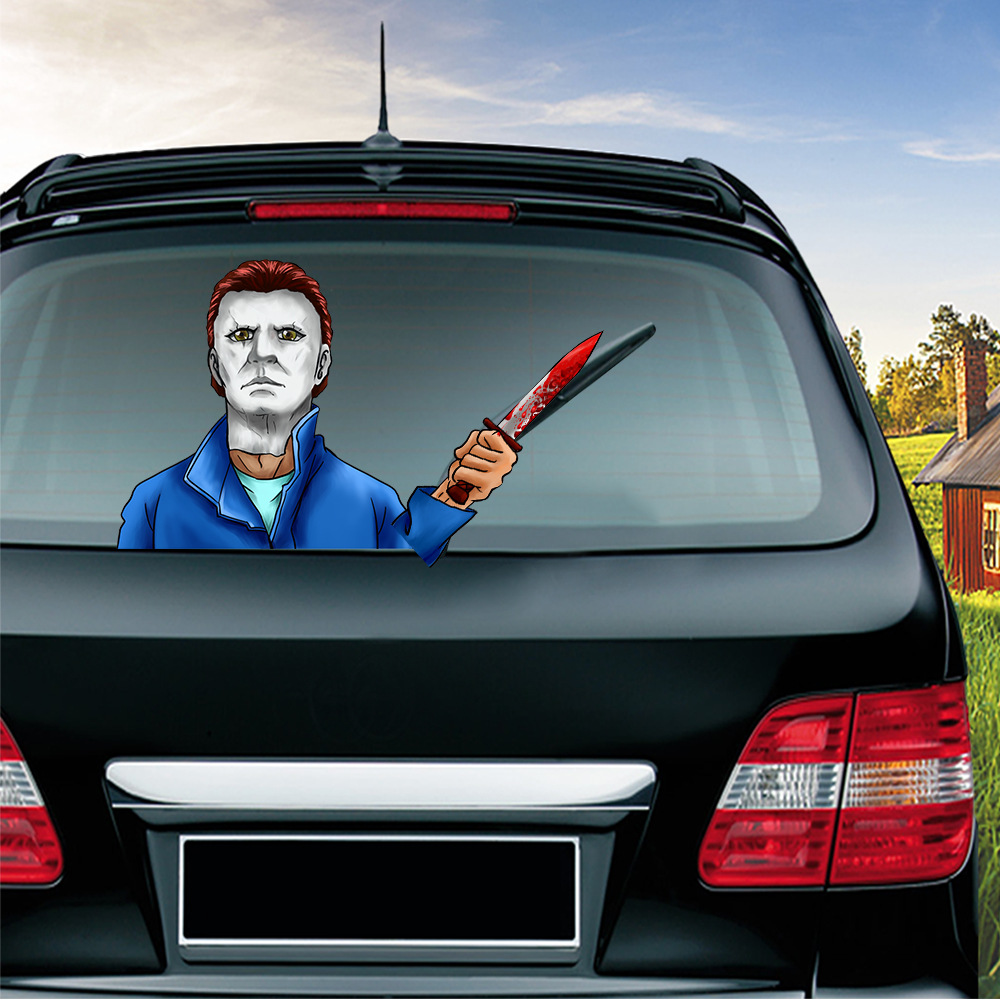 Killer Michael Myers Car Wiper Sticker