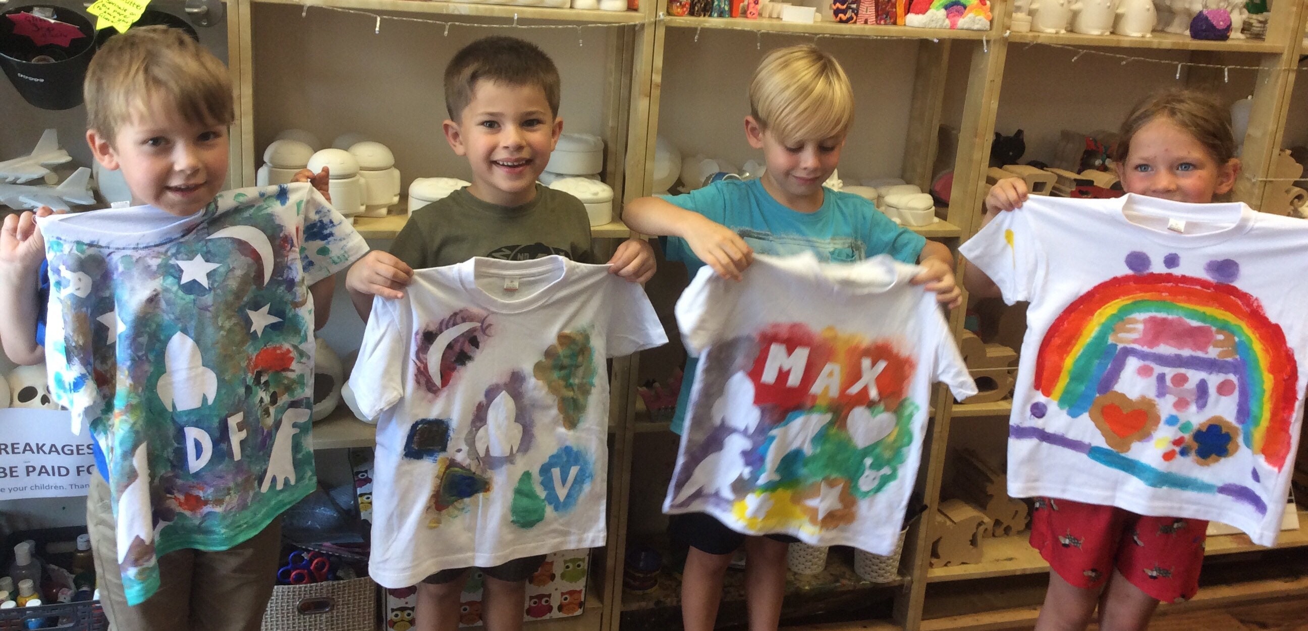 Children's hand-painted gifts,Design a T Shirt Kit-Rainbow Crafts